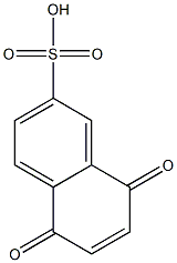 5,8-Dihydro-5,8-dioxo-2-naphthalenesulfonic acid Struktur