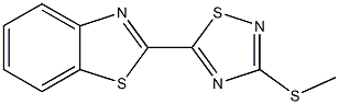 2-[3-(Methylthio)-1,2,4-thiadiazol-5-yl]benzothiazole Struktur