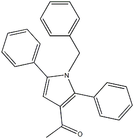 3-Acetyl-1-benzyl-2,5-diphenyl-1H-pyrrole Struktur