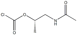 Chloridocarbonic acid (1S)-2-acetylamino-1-methylethyl ester Struktur