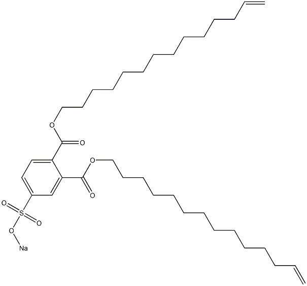 4-(Sodiosulfo)phthalic acid di(13-tetradecenyl) ester Struktur