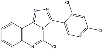 3-(2,4-Dichlorophenyl)-5-chloro-1,2,4-triazolo[4,3-c]quinazoline Struktur