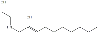 1-[(2-Hydroxyethyl)amino]-2-decen-2-ol Struktur