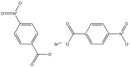 Bis(4-nitrobenzoic acid)strontium salt Struktur