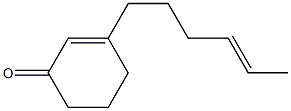 3-[(E)-4-Hexenyl]-2-cyclohexen-1-one Struktur