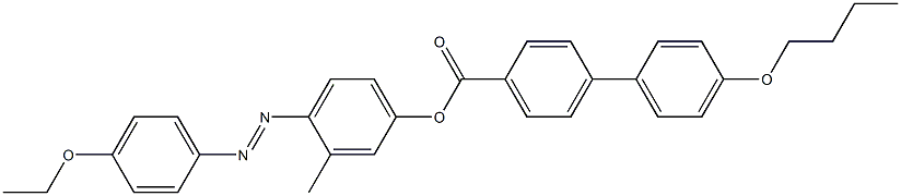 4-(4-Butoxyphenyl)benzoic acid 4-[(4-ethoxyphenyl)azo]-3-methylphenyl ester Struktur