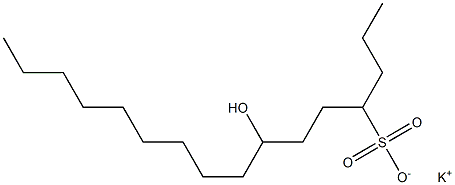 7-Hydroxyhexadecane-4-sulfonic acid potassium salt Struktur