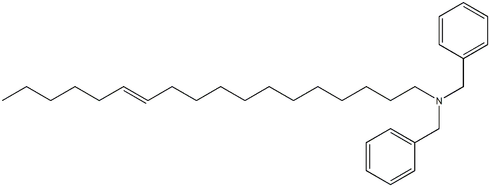 (12-Octadecenyl)dibenzylamine Struktur