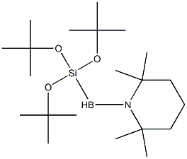 1-[(Tri-tert-butoxysilyl)boryl]-2,2,6,6-tetramethylpiperidine Struktur