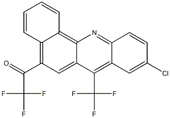 9-Chloro-5-trifluoroacetyl-7-trifluoromethylbenz[c]acridine Struktur