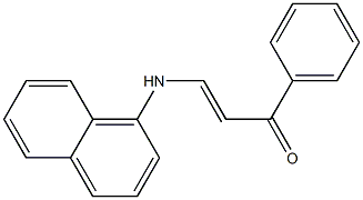 1-Benzoyl-2-(1-naphtylamino)ethene Struktur