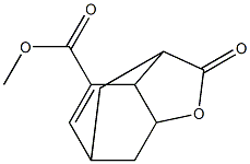 2,3,3a,6,7,7a-Hexahydro-3,6-methano-2-oxobenzofuran-4-carboxylic acid methyl ester Struktur