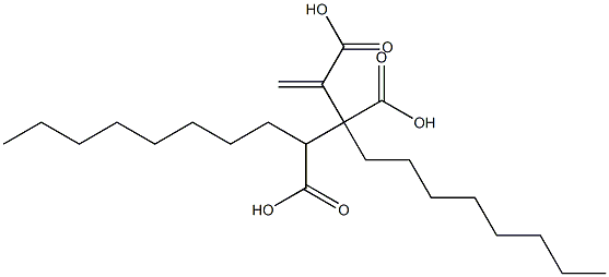 3-Butene-1,2,3-tricarboxylic acid 1,2-dioctyl ester Struktur