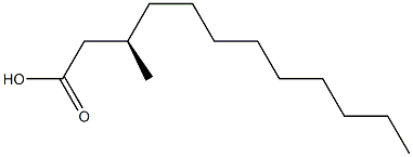 [R,(+)]-3-Methyldodecanoic acid Struktur