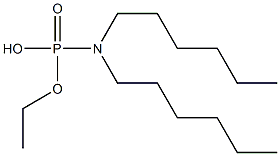 N,N-Dihexylamidophosphoric acid hydrogen ethyl ester Struktur