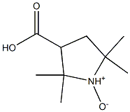 2,2,5,5-Tetramethyl-3-carboxypyrrolidine 1-oxide Struktur