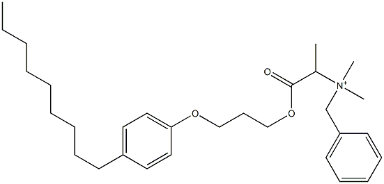 N,N-Dimethyl-N-benzyl-N-[1-[[3-(4-nonylphenyloxy)propyl]oxycarbonyl]ethyl]aminium Struktur