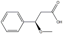 [R,(+)]-3-Methoxy-3-phenylpropionic acid Struktur