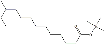 11-Methyltridecanoic acid trimethylsilyl ester Struktur