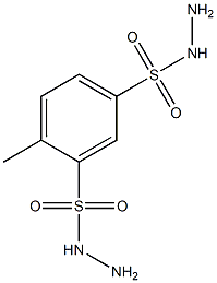 4-Methyl-1,3-benzenedisulfonic acid dihydrazide Struktur