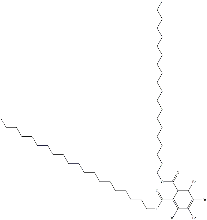 Tetrabromophthalic acid diicosyl ester Struktur