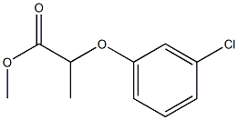 2-(3-Chlorophenoxy)propanoic acid methyl ester Struktur