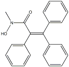 2,3,3-Triphenyl-N-methyl-2-propenehydroxamic acid Struktur