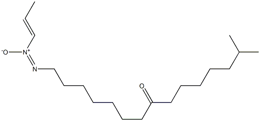 14-Methyl-1-[[(E)-1-propenyl]-ONN-azoxy]pentadecan-8-one Struktur