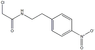 2-Chloro-N-[2-(4-nitrophenyl)ethyl]acetamide Struktur