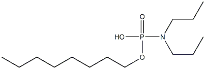 N,N-Dipropylamidophosphoric acid hydrogen octyl ester Struktur