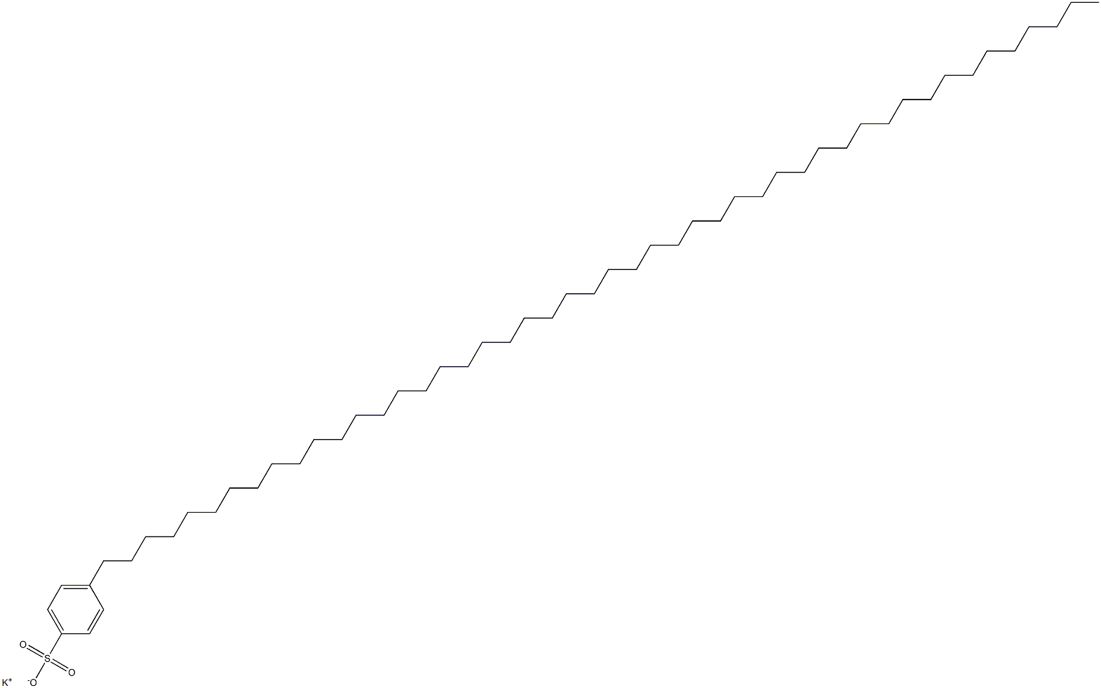 4-(Octatetracontan-1-yl)benzenesulfonic acid potassium salt Struktur