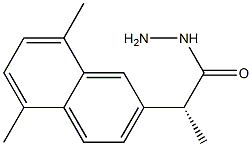 [R,(-)]-2-(5,8-Dimethyl-2-naphtyl)propionic acid hydrazide Struktur