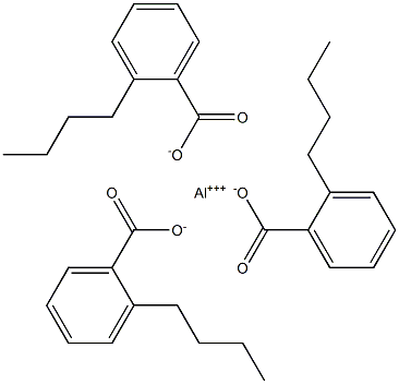 Tris(2-butylbenzoic acid)aluminum salt Struktur