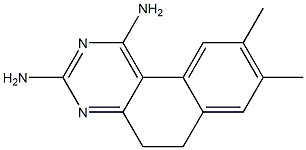 5,6-Dihydro-8,9-dimethylbenzo[f]quinazoline-1,3-diamine Struktur