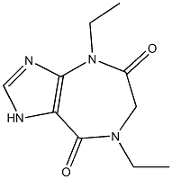 1,4,6,7-Tetrahydro-4,7-diethylimidazo[4,5-e][1,4]diazepine-5,8-dione Struktur