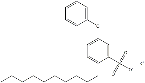 2-Decyl-5-phenoxybenzenesulfonic acid potassium salt Struktur