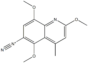 4-Methyl-2,5,8-trimethoxyquinoline-6-diazonium Struktur