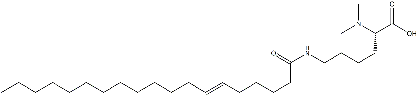 N6-(6-Nonadecenoyl)-N2,N2-dimethyllysine Struktur