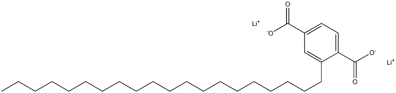 2-Icosylterephthalic acid dilithium salt Struktur