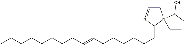 1-Ethyl-2-(7-hexadecenyl)-1-(1-hydroxyethyl)-3-imidazoline-1-ium Struktur