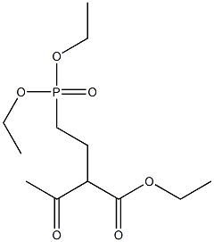 2-[2-(Diethoxyphosphinyl)ethyl]acetoacetic acid ethyl ester Struktur