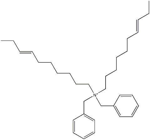 Di(7-decenyl)dibenzylaminium Struktur