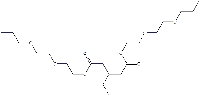 3-Ethylglutaric acid bis[2-(2-propoxyethoxy)ethyl] ester Struktur