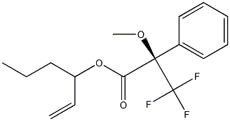 (R)-2-Methoxy-3,3,3-trifluoro-2-phenylpropanoic acid (1-ethenylbutyl) ester Struktur