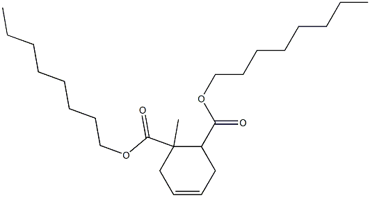 1-Methyl-4-cyclohexene-1,2-dicarboxylic acid dioctyl ester Struktur