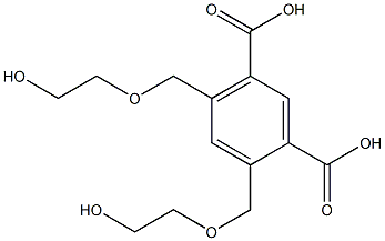 4,6-Bis[(2-hydroxyethoxy)methyl]isophthalic acid Struktur