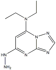 5-Hydrazino-7-diethylamino[1,2,4]triazolo[1,5-a]pyrimidine Struktur