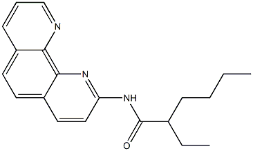 2-(2-Ethylhexanoylamino)-1,10-phenanthroline Struktur