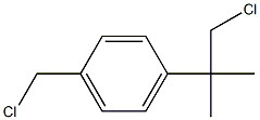 1-Chloromethyl-4-(1-chloromethyl-1-methylethyl)benzene Struktur