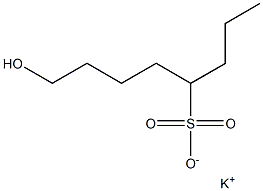 8-Hydroxyoctane-4-sulfonic acid potassium salt Struktur